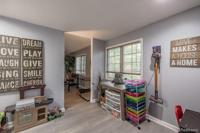 2475 S Ortonville Rd S, Ortonville, MI 48462 - playroom featuring wood finished floors and baseboards