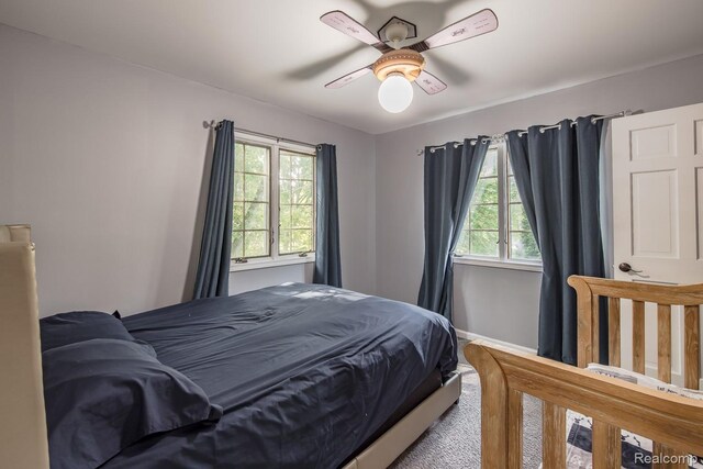 2475 S Ortonville Rd S, Ortonville, MI 48462 - bedroom featuring ceiling fan and baseboards