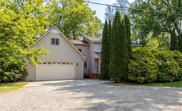 2475 S Ortonville Rd S, Ortonville, MI 48462 - view of front of property featuring driveway and a garage