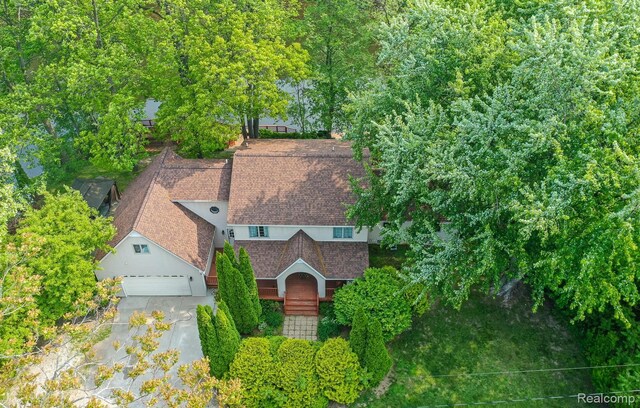 2475 S Ortonville Rd S, Ortonville, MI 48462 - aerial view of property and surrounding area