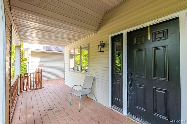 2475 S Ortonville Rd S, Ortonville, MI 48462 - view of wooden porch