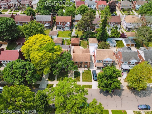20171 Renfrew Rd, Detroit, MI 48221 - aerial perspective of suburban area