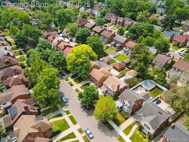 20171 Renfrew Rd, Detroit, MI 48221 - aerial perspective of suburban area
