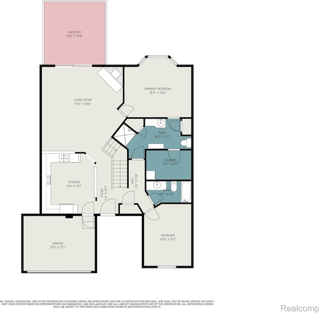 7374 Cross Creek Dr, Swartz Creek, MI 48473 - floor plan / room layout