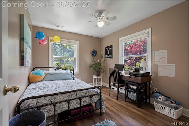 3886 Queensbury Rd, Lake Orion, MI 48359 - bedroom with dark wood-type flooring and baseboards