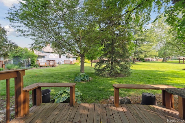 3417 Edgewood Dr, Ann Arbor, MI 48104 - deck featuring a lawn