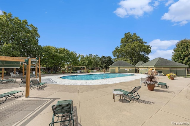 3417 Edgewood Dr, Ann Arbor, MI 48104 - community pool with a pergola and a patio