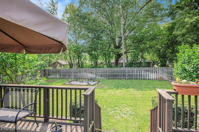 2400 Rolandale, West Bloomfield, MI 48324 - view of yard featuring a wooden deck