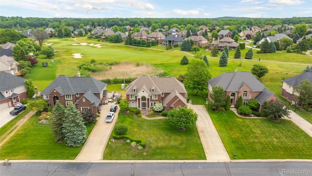 2401 Spyglass Dr, Oakland, MI 48363 - aerial perspective of suburban area featuring a golf club