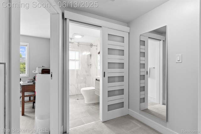 3344 Coolidge Hwy, Royal Oak, MI 48073 - full bath with toilet and a marble finish shower