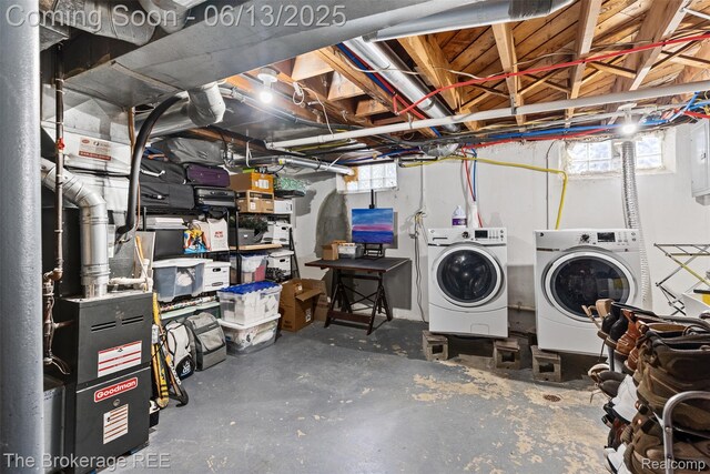 3344 Coolidge Hwy, Royal Oak, MI 48073 - basement featuring washing machine and dryer