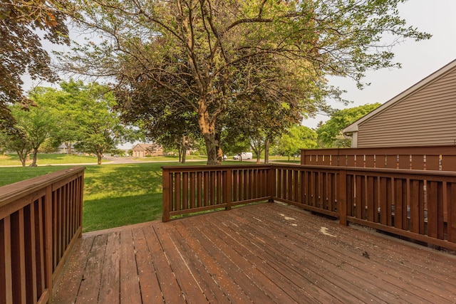 2705 Winthrop Ct, Ann Arbor, MI 48104 - wooden deck featuring a yard