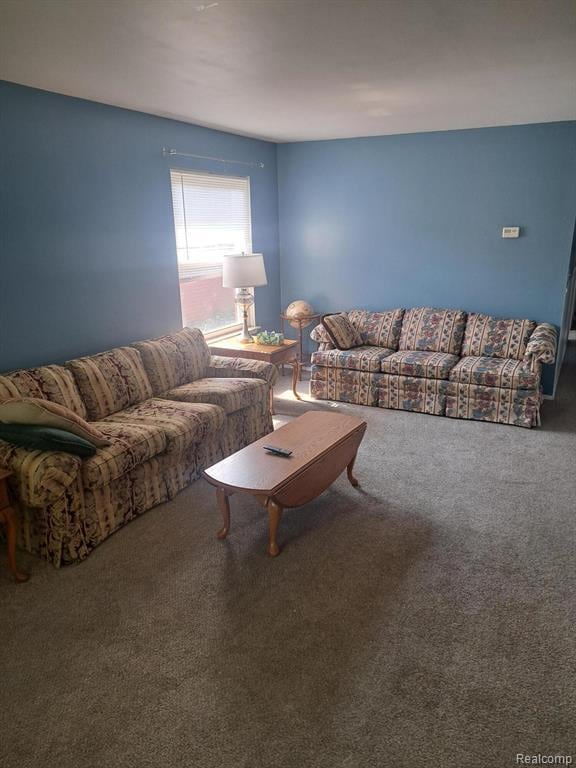 4510 Croissant St, Allen Park, MI 48125 - living area with carpet floors