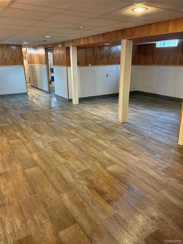 4510 Croissant St, Allen Park, MI 48125 - finished below grade area with wood finished floors