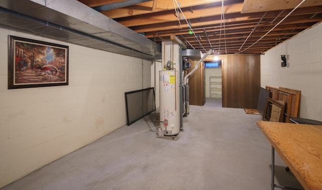 4143 Browning Dr, Saint Joseph, MI 49085 - unfinished basement featuring water heater