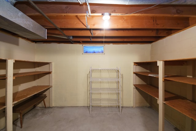 4143 Browning Dr, Saint Joseph, MI 49085 - unfinished below grade area featuring concrete block wall