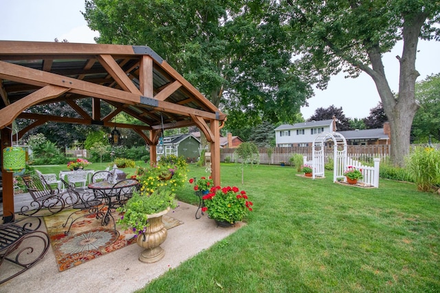 4143 Browning Dr, Saint Joseph, MI 49085 - view of yard featuring a gazebo and a patio area