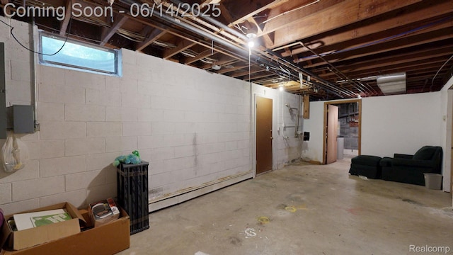 6624 Wellesley Ter, Clarkston, MI 48346 - below grade area featuring baseboard heating