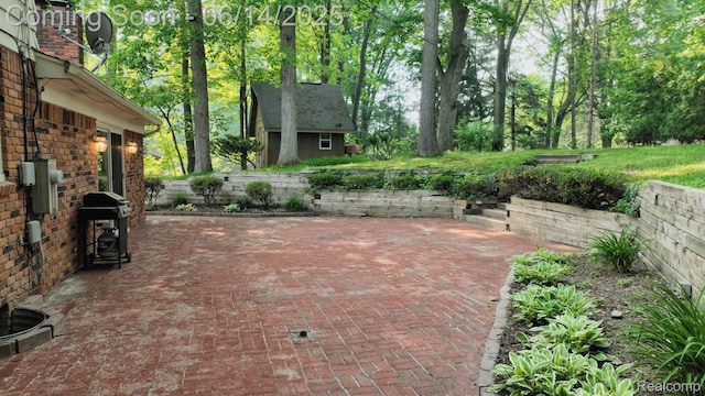6624 Wellesley Ter, Clarkston, MI 48346 - view of patio with a grill