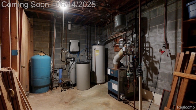 6624 Wellesley Ter, Clarkston, MI 48346 - utility room featuring water heater