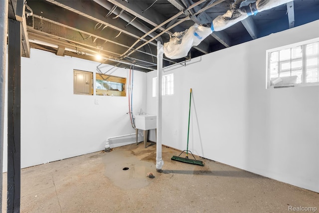 8857 Charlevoix St, Detroit, MI 48214 - below grade area with electric panel