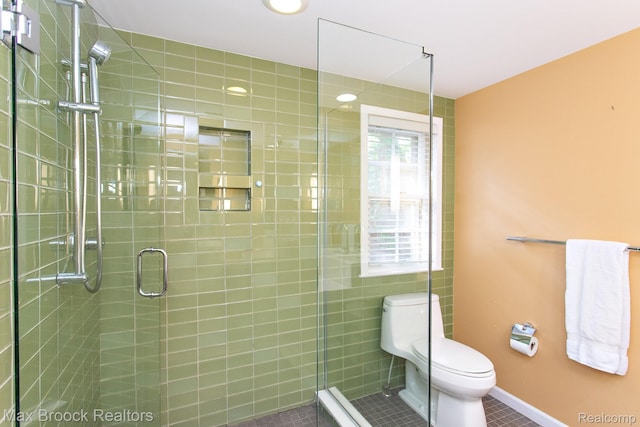 8019 Concord Rd, Huntington Woods, MI 48070 - bathroom with a shower stall and tile patterned floors