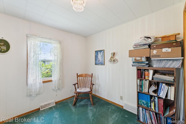 5740 M 66, East Leroy, MI 49051 - sitting room featuring carpet floors and baseboards