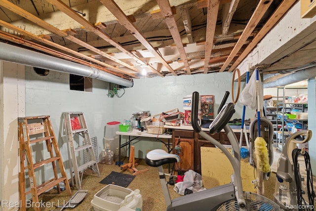 5740 M 66, East Leroy, MI 49051 - view of unfinished below grade area