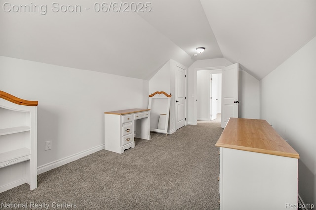 11801 Hines Place Dr, Livonia, MI 48150 - bonus room with carpet floors, vaulted ceiling, and baseboards