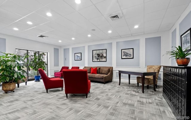 35300 Woodward Ave Unit 408, Birmingham, MI 48009 - common area with recessed lighting and a drop ceiling