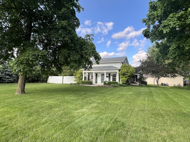 46860 Shelby Rd, Michigan, MI 48317 - view of yard featuring covered porch