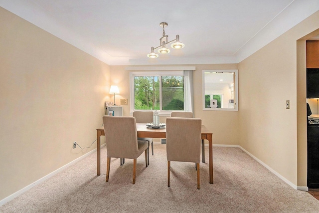 4014 Orchard Crest Dr, West Bloomfield, MI 48322 - dining room with carpet and baseboards