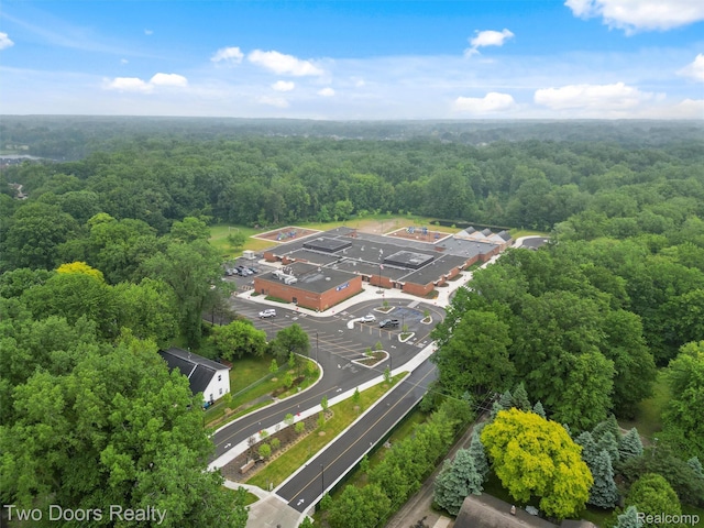 53020 Wolf Dr, Shelby Twp, MI 48316 - bird's eye view of a heavily wooded area