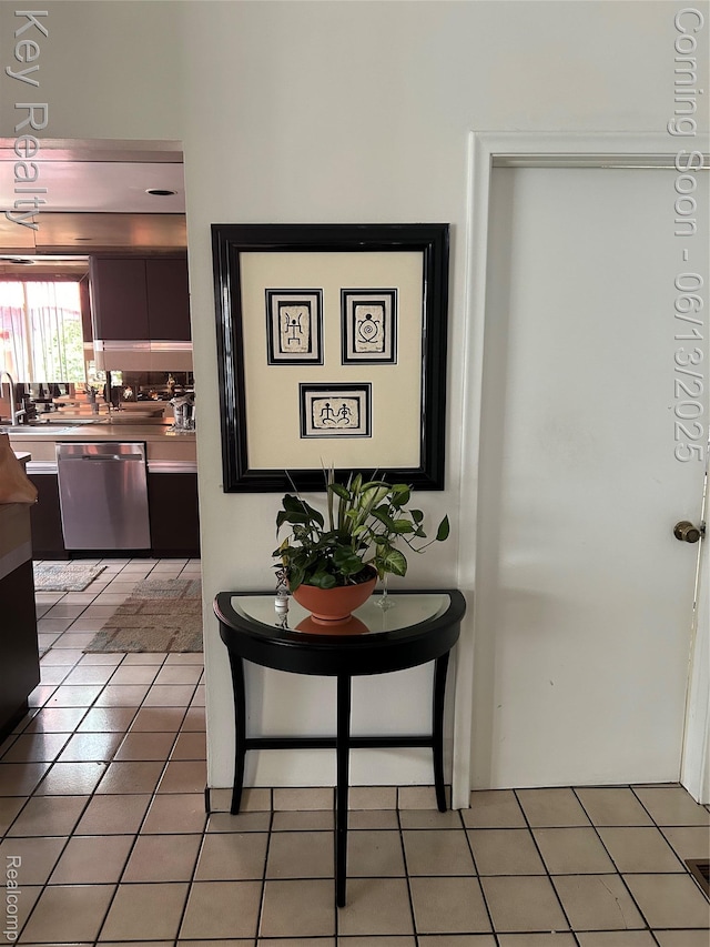 34423 Lakehurst Dr, Farmington, MI 48331 - hall with light tile patterned flooring