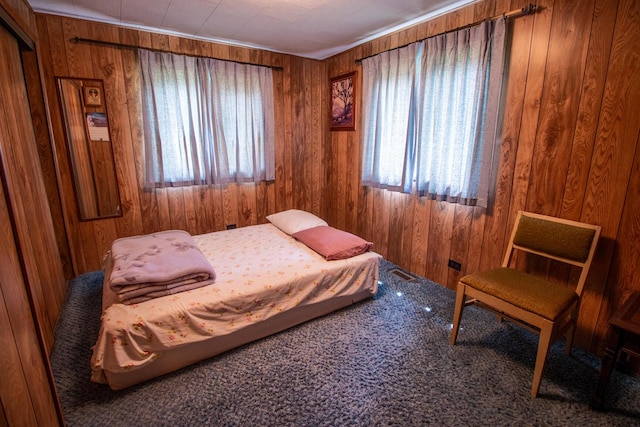 5125 S 148th Ave, Hesperia, MI 49421 - bedroom with wooden walls and carpet flooring
