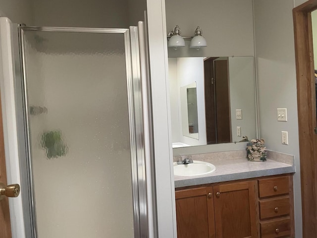 8295 Mccain Rd, Parma, MI 49269 - full bath with a stall shower and vanity