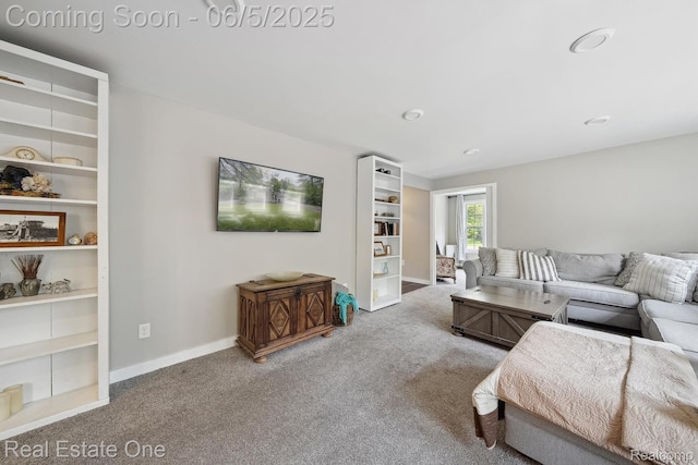8921 Lake Rd, Grosse Ile, MI 48138 - living area featuring carpet flooring and baseboards
