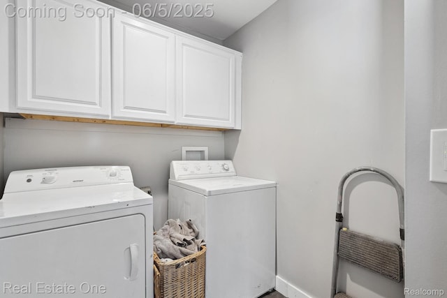 8921 Lake Rd, Grosse Ile, MI 48138 - laundry room featuring cabinet space and washing machine and dryer