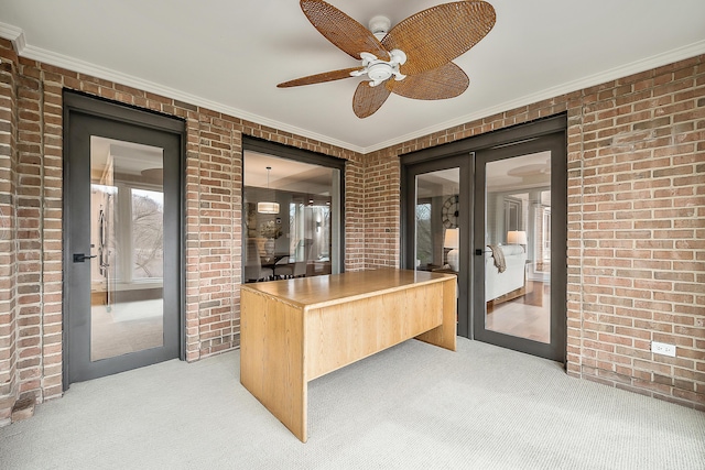 3000 Glazier Way Unit 130, Ann Arbor, MI 48105 - sunroom / solarium featuring french doors