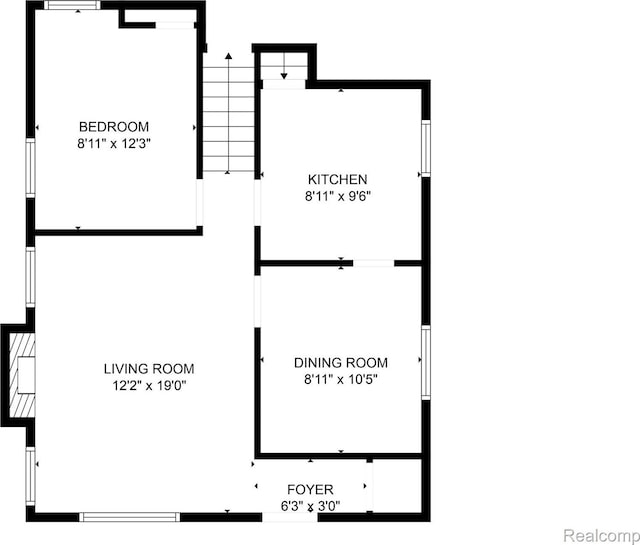 19215 Winthrop St, Dearborn, MI 48235 - floor plan / room layout