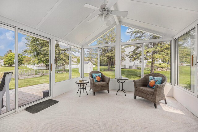 6533 Cannon Farms Dr NE, Rockford, MI 49341 - sunroom / solarium with ceiling fan