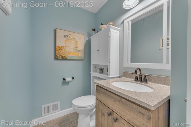 15719 Greenview, Fraser, MI 48026 - half bath with vanity and wood finished floors