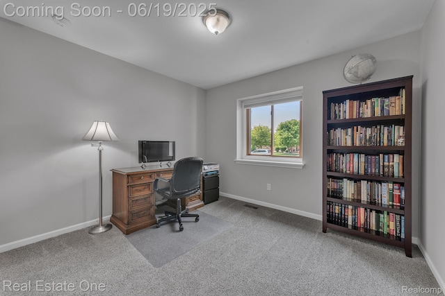 15719 Greenview, Fraser, MI 48026 - home office with carpet and baseboards