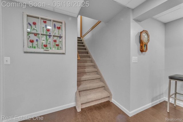 15719 Greenview, Fraser, MI 48026 - staircase featuring wood finished floors