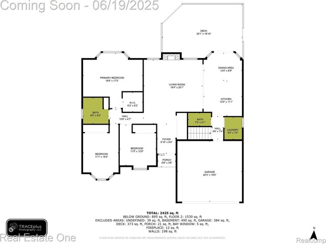 15719 Greenview, Fraser, MI 48026 - view of property floor plan