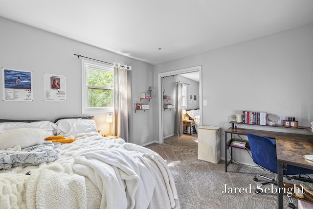 6872 Forest Valley Dr SE, Grand Rapids, MI 49546 - carpeted bedroom featuring a desk and a closet