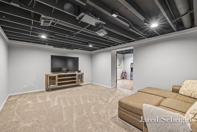 6872 Forest Valley Dr SE, Grand Rapids, MI 49546 - carpeted living room featuring baseboards