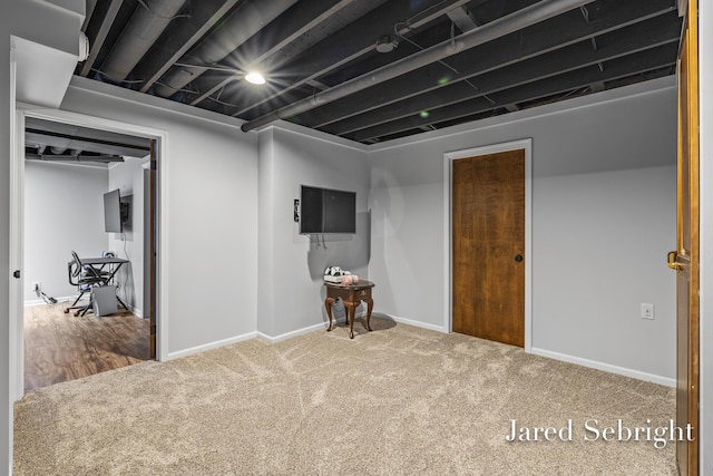 6872 Forest Valley Dr SE, Grand Rapids, MI 49546 - finished basement with carpet flooring and baseboards