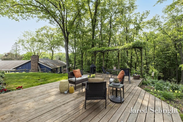 6872 Forest Valley Dr SE, Grand Rapids, MI 49546 - deck featuring a yard and an outdoor hangout area