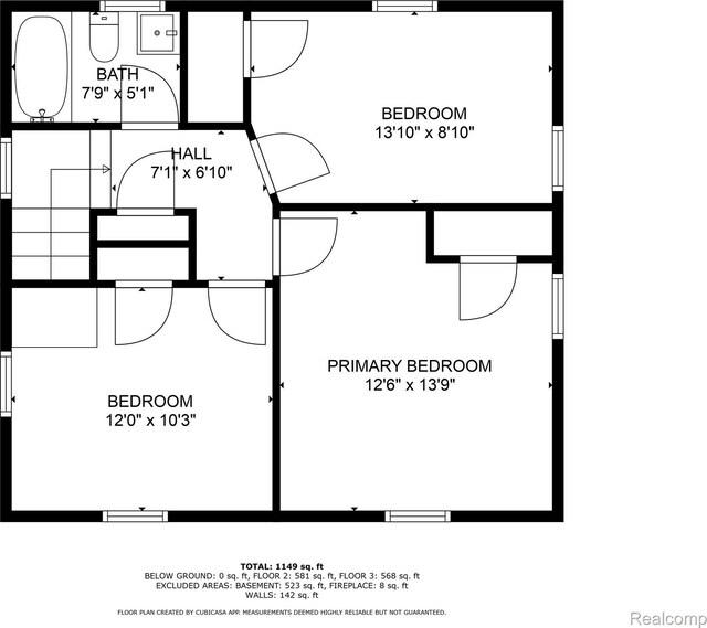 3951 Devonshire Rd, Detroit, MI 48224 - floor plan / room layout